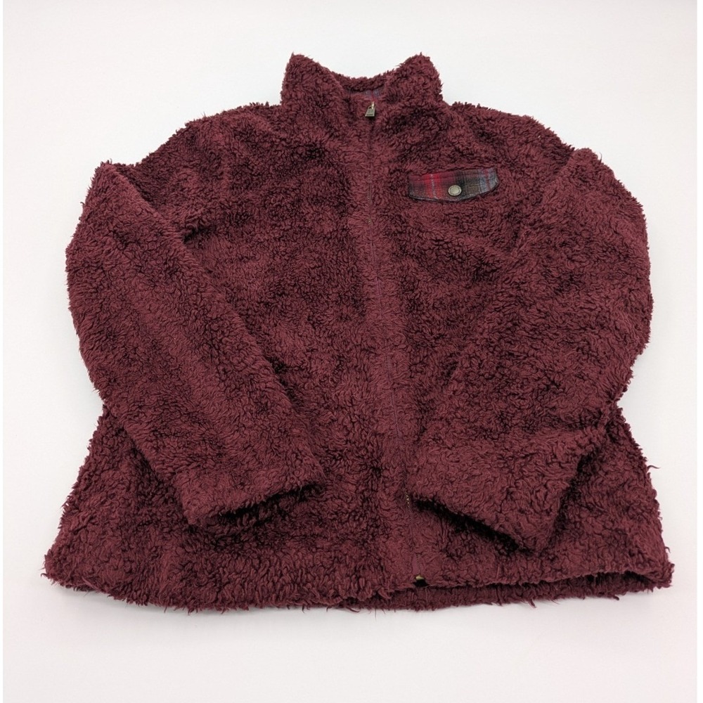 Pendleton Jacket Womens SZ S Sherpa Fleece Fuzzy Soft Full Zip Gorpcore Outdoors